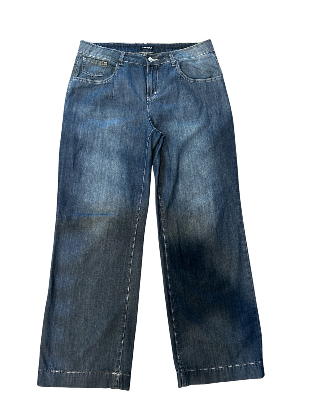 Flamingals Wide-Leg Women's Jeans, Size XL